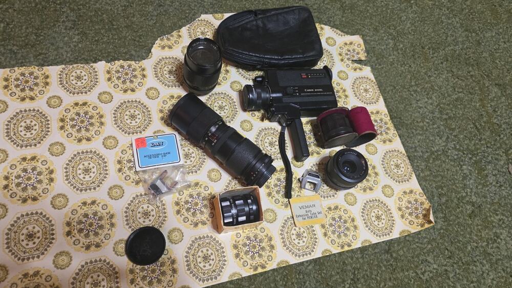 Vintage Canon 310XL Super 8 With 5 Lenses And Many Accessories